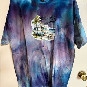 Tie-Dye Camping Graphic T-Shirt